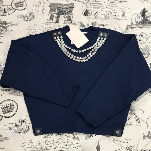 Christopher Kane Cup Chain Cropped Sweatshirt - Picture 9 of 16